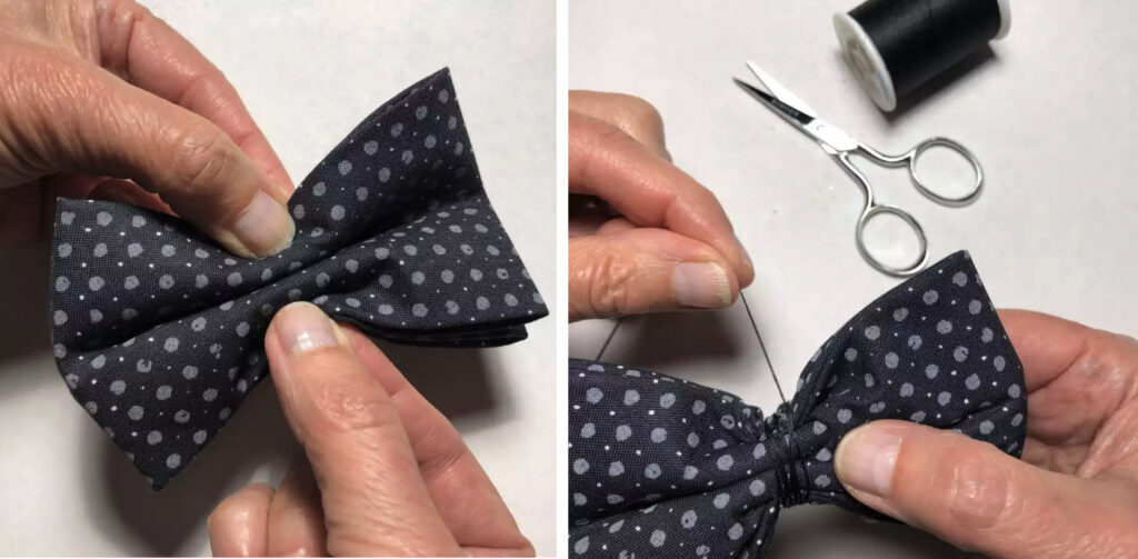 Construction of bow-tie step 2